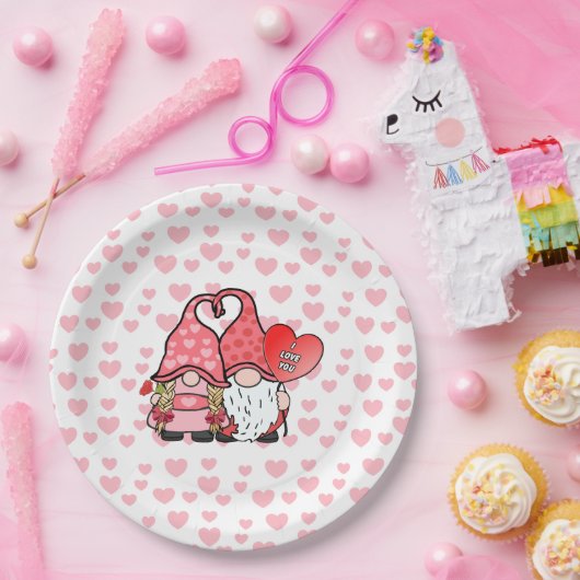 Gnome Couple Pappteller (Party)