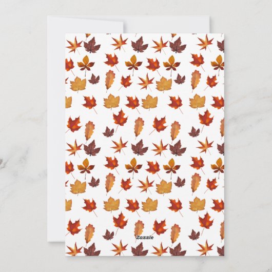 Gnome Dabbing Trukeys Erntedank Day Einladung (Rückseite)