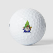Gnome Day Hippy Golfball (Vorderseite)