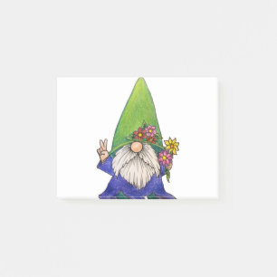 Gnome Day Hippy Post-it Klebezettel