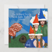 Gnome Deine Familie frohe Weihnachten (Rückseite)