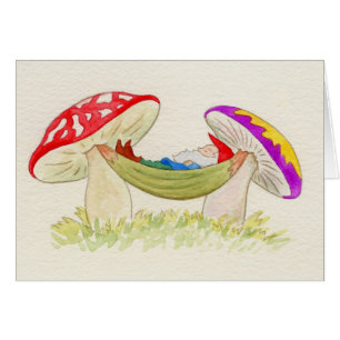 Gnome, der auf Hängematte schläft