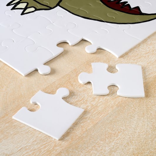 Gnome, der Monster isst Puzzle (Seite)