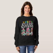 Gnome Easter Hug Egg Bunny Gnome Spring Gnomies Ha Sweatshirt (Vorne ganz)