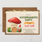 Gnome-Einladung Feiertagskarte (Vorne/Hinten)