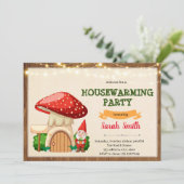 Gnome-Einladung Feiertagskarte (Stehend Vorderseite)