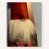 Gnome Elf Spiral Holiday Notebook mit 2 Bildern Notizblock (Vorderseite)