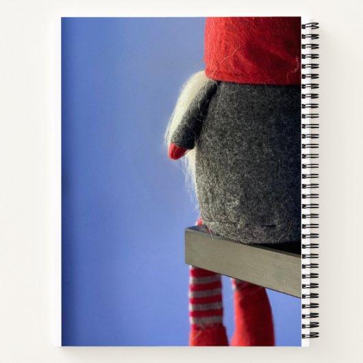Gnome Elf Spiral Holiday Notebook mit 2 Bildern Notizblock (Rückseite)