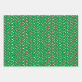 Gnome Elf Wrapping Paper Flat Sheet Set 3 Geschenkpapier Set (Vorderseite 3)