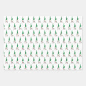 Gnome Elf Wrapping Paper Flat Sheet Set 3 Geschenkpapier Set (Vorderseite 2)