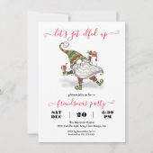 Gnome Elfed Up Friendsmas Weihnachtsfeier Einladung (Vorderseite)