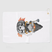 Gnome-Erntedank Golfhandtuch (Horizontal)