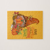 Gnome Erntedank Puzzle (Horizontal)