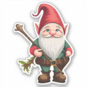 GNOME-Explorer mit Walking Cane Aufkleber (Vorderseite)