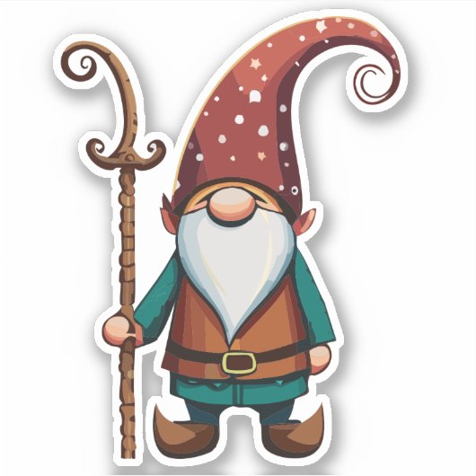 GNOME-Explorer mit Walking Cane Aufkleber (Vorderseite)