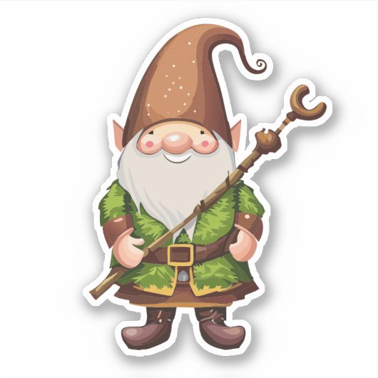 GNOME-Explorer mit Walking Cane Aufkleber (Vorderseite)