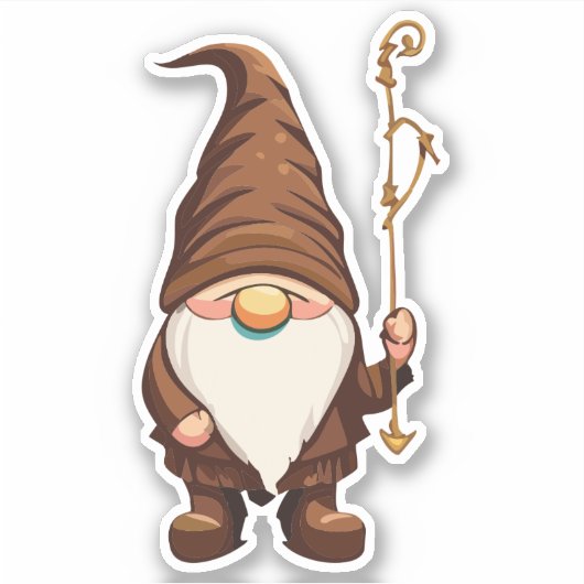 GNOME-Explorer mit Walking Cane Aufkleber (Vorderseite)