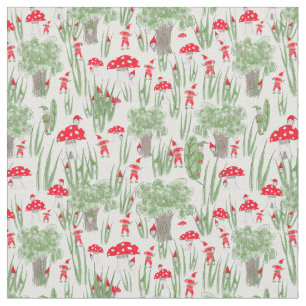 Gnome Fabric: "Gnome Hide-and-Seek Stoff