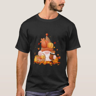 Gnome fallen Herbst Gnom Kürbis Gewürz Dankfest T-Shirt
