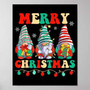 Gnome-Familie Frohe Weihnachten Xmas-Pyjamas Süß  Poster