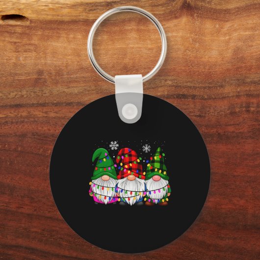 Gnome-Familien-Matching-PJs Männer Frauen Lustige Schlüsselanhänger (Vorderseite)