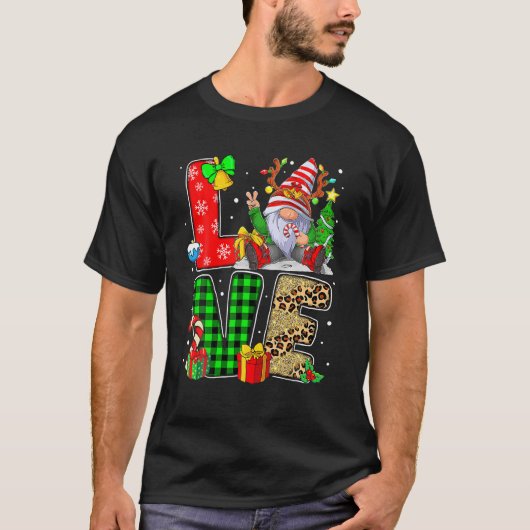Gnome Familienweihnachtsfeiern für Frauen Männer L T-Shirt (Vorderseite)