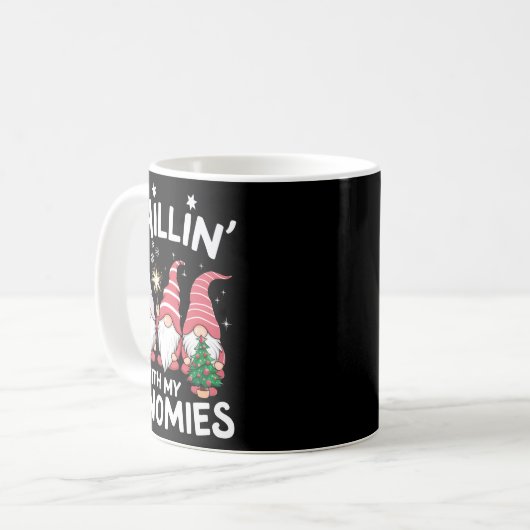 Gnome Family Christmas Chillin With My Gnomies _1 Kaffeetasse (Vorderseite Links)