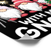 Gnome Family Christmas Chillin With My Gnomies Poster (Ecke)