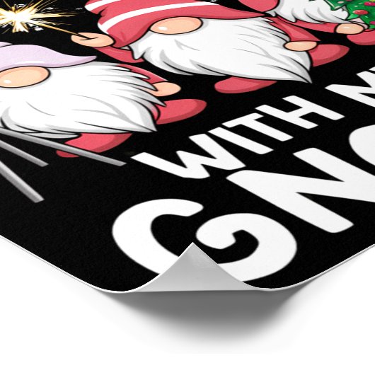 Gnome Family Christmas Chillin With My Gnomies Poster (Ecke)