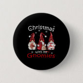 Gnome Family Christmas für Frauen Männer - Buffalo Button (Vorderseite)