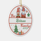 Gnome Family Christmas Keramik Ornament (Rechts)