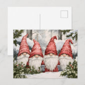 Gnome Feiertagspostkarte (Vorne/Hinten)