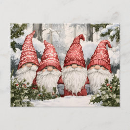 Gnome Feiertagspostkarte