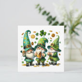 Gnome-Festivität Feiertagskarte (Stehend Vorderseite)