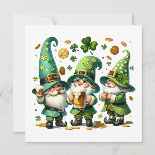 Gnome-Festivität Feiertagskarte (Vorderseite)