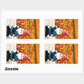 Gnome Field Rechteckiger Aufkleber (Blatt)