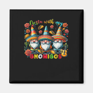 Gnome Fiesta mit meinen Gnomigos Mexican Gnomes Ci Magnet