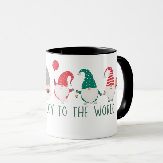 Gnome for the Holidays cute fun Christmas Tasse (VorderseiteRechts)