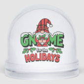 Gnome For The Holidays Schneekugeln (Vorderseite)