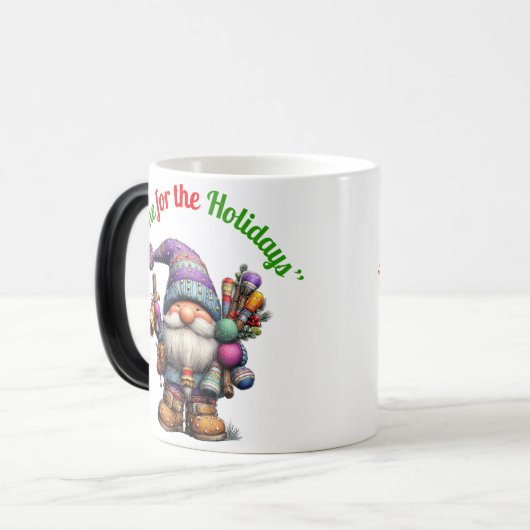 Gnome For The Holidays Verwandlungstasse (Vorderseite Links)