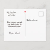 Gnome frohe Weihnachten für den Urlaub Postkarte (Rückseite)