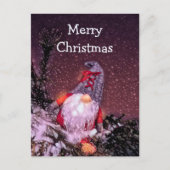 Gnome frohe Weihnachten für den Urlaub Postkarte (Vorderseite)