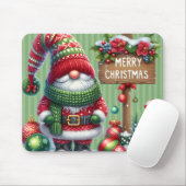 Gnome Frohe Weihnachten Mousepad (Mit Mouse)