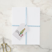 Gnome Frohen Festtage Geschenkanhänger (Mit Garn)