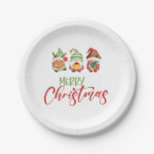 Gnome Frory Christmas Plate Pappteller (Vorderseite)