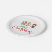 Gnome Frory Christmas Plate Pappteller (Schrägansicht)