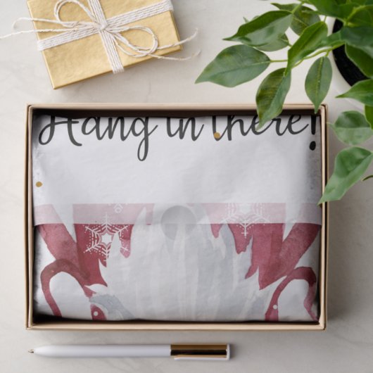 Gnome Funny Christmas Holiday Season Schneeflocken Seidenpapier (Geschenk)