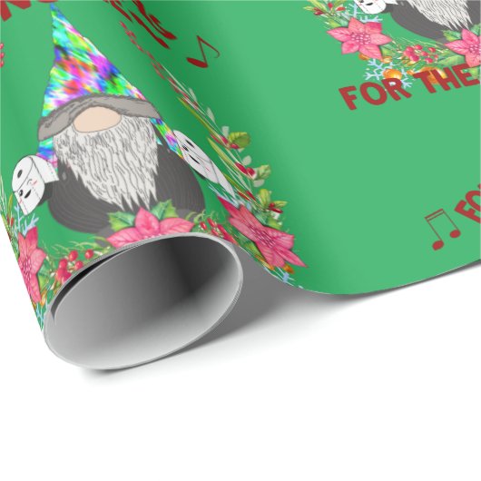 Gnome für das Feierliche Funny Quarantäne Zitat Geschenkpapier (Rolleneckpunkt)