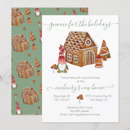 Gnome für das Holidays House Erwärmung Party Einladung