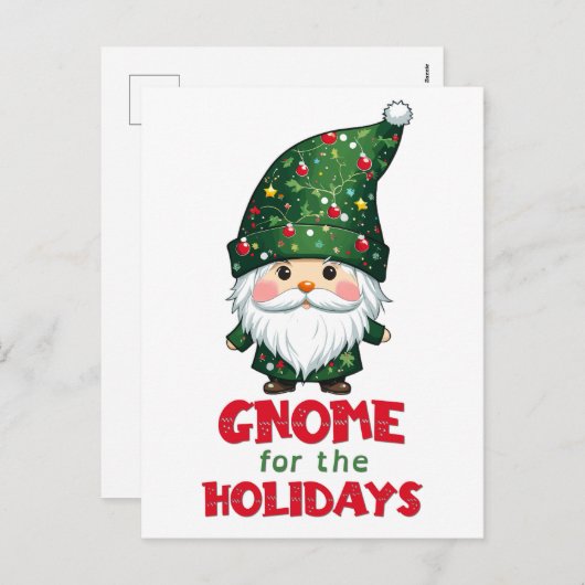 Gnome für den Urlaub Funny & Adorge Weihnachten (Vorne/Hinten)